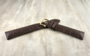 Duke by HIRSCH - Men's Brown Alligator Grain Leather Watch Strap