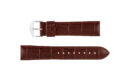Duke by HIRSCH - Men's Burgundy Alligator Grain Leather Watch Strap