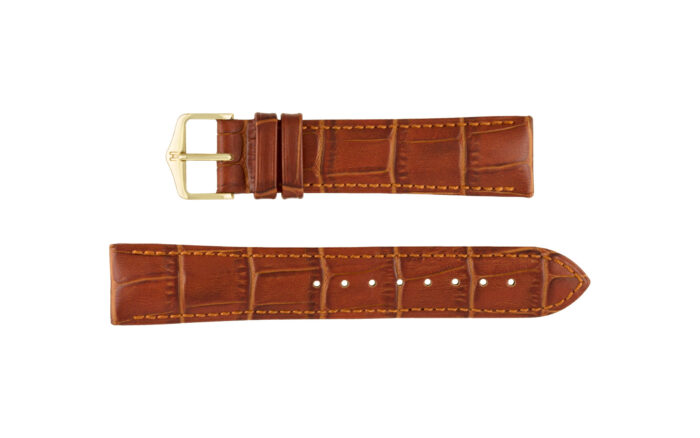 Duke by HIRSCH - Men's Golden Brown Alligator Grain Leather Watch Strap - Image 5