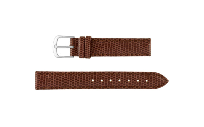 Hadley-Roma Women's Brown Java Lizard Grain Leather Watch Strap